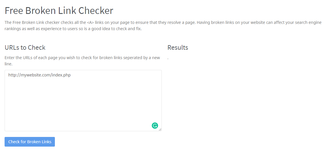 broken link checker